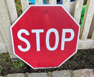 Antique Metal Stop Sign
