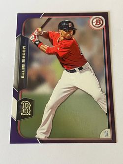 2015 Bowman Mookie Betts Purple Parallel /250 #27 Red Sox