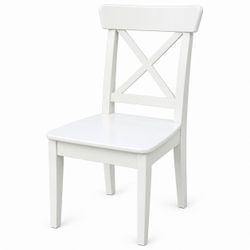 White X-Back Dining Chair