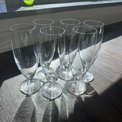 Stölzle Lausitz Footed Beer Glasses Set of 6, 8.5”