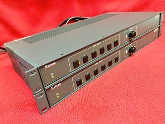 2-Extron MLS 406SA 6-Input MediaLink Video Audio Switcher Stereo Audio Amplifier
