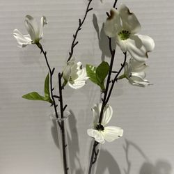 Double Bud Vintage  Tube Glass Vase Heart and Infinity  Shape Base 6.5” Tall Wedding Anniversary 