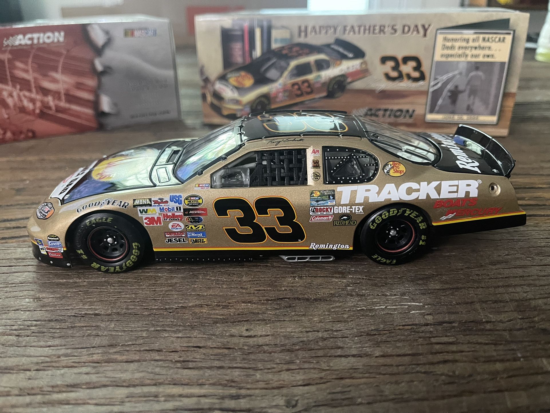 1:24 Kerry Earnhardt. #33 bass pro shops/father’s day. 2004 Monty Carlo.