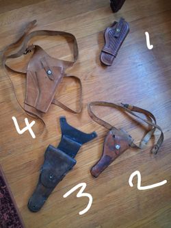 Leather holsters / various cal's