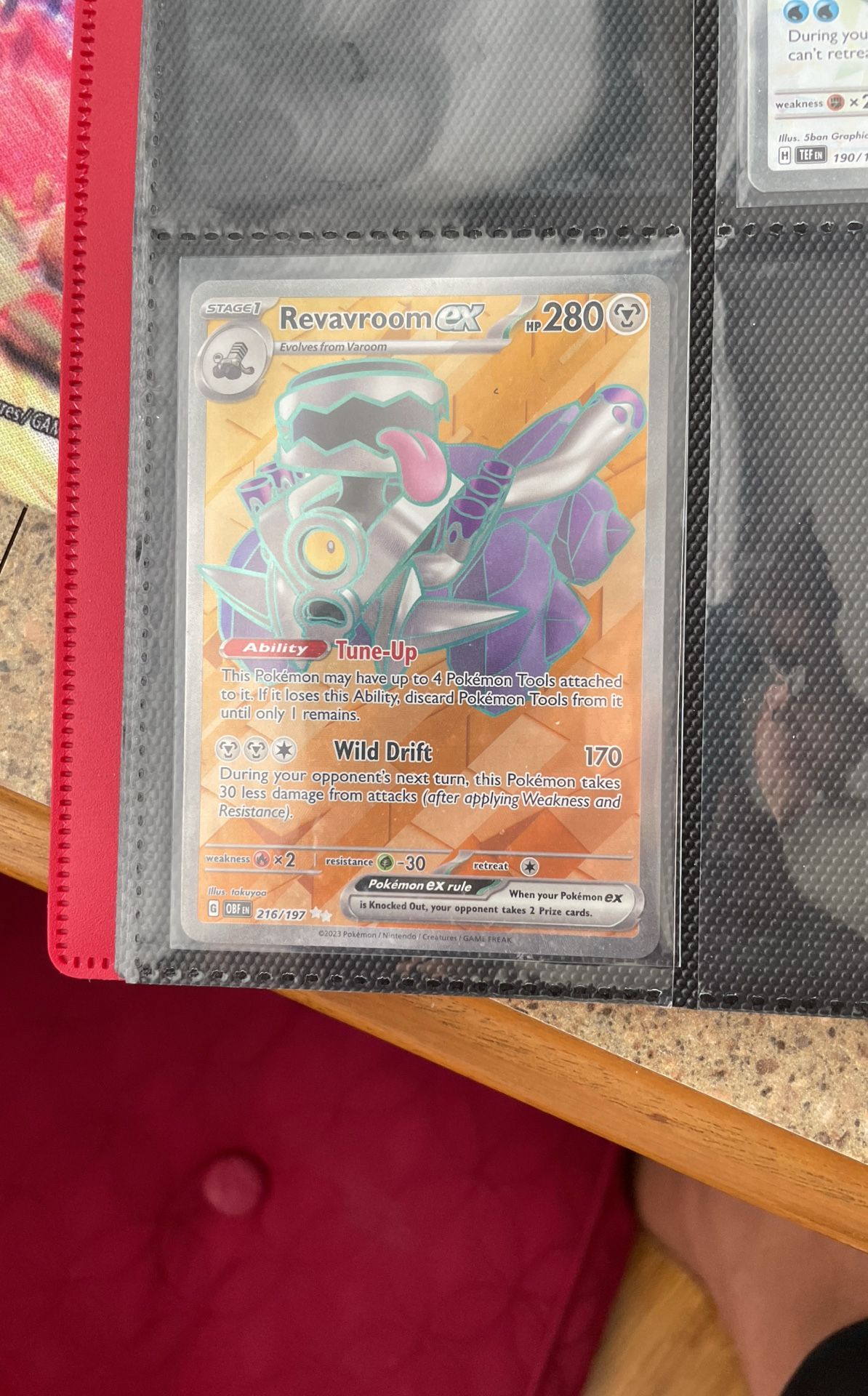 Revaroom Ex Full Art #216/197 | Pokemon Obsidian Flames