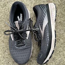 Brooks Womens Ghost 13 Black Running Shoes Lace Up size 8.5