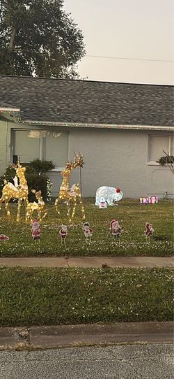 Muñecos de jardín de navidad