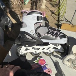 Pink & Black Inline Roller Blades 