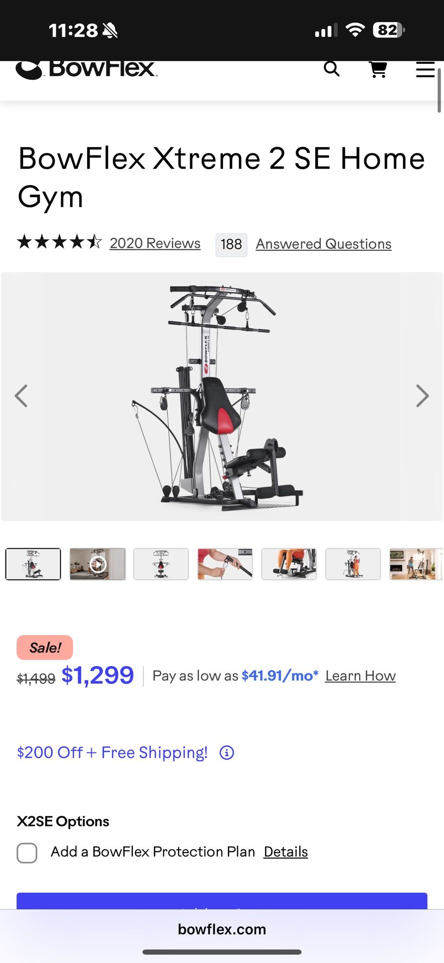 BowFlex Xtreme 2 SE Home Gym