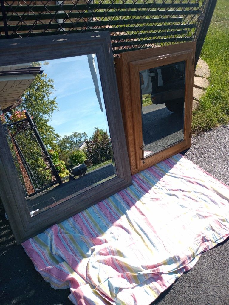 Mirror And Cabinet 