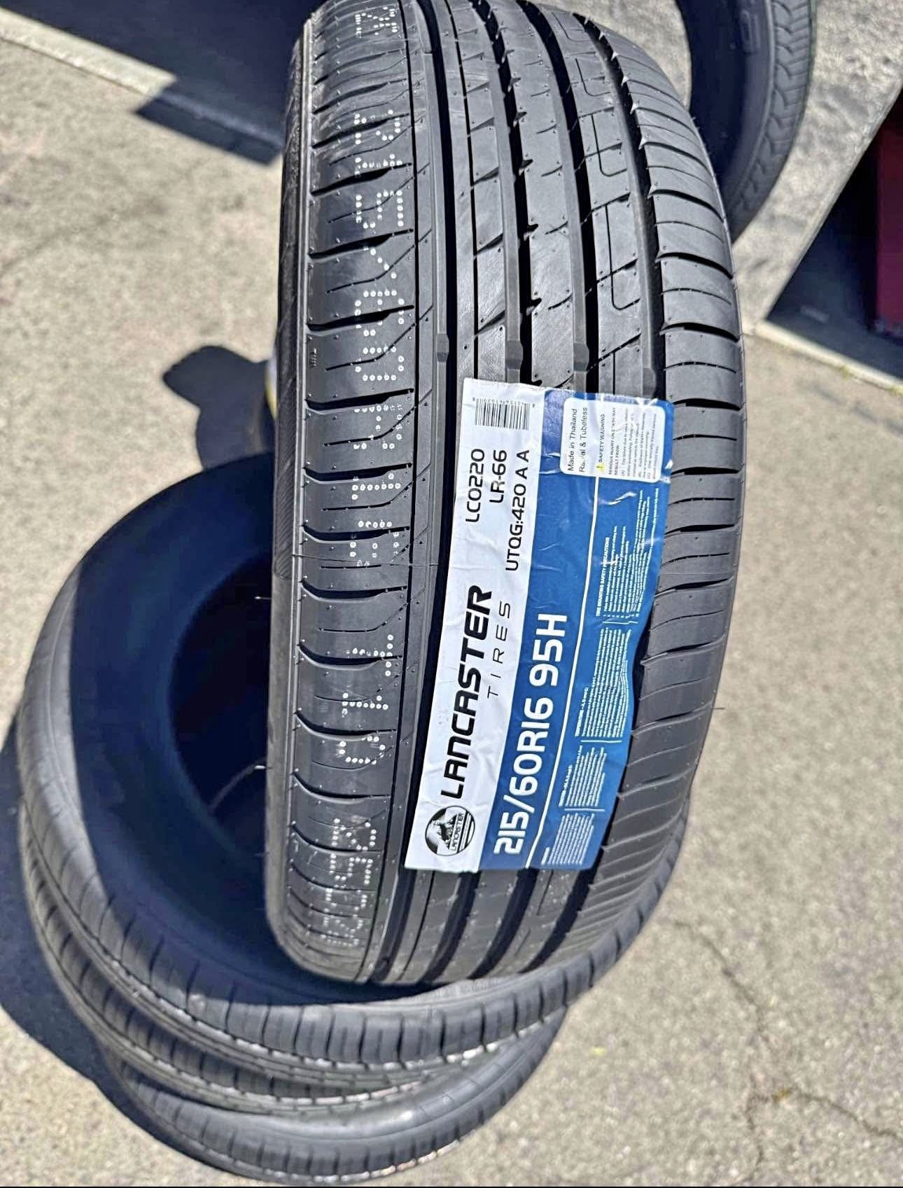 215/60R16 Brand new 4 tires free Mount balance installed 215/60/16 llantas