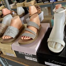 Beautiful Woman Shoes $12 Soda Brand 