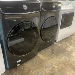✅SAMSUNG FLEX WASHER DRYER SET BLACK STAINLESS ✅