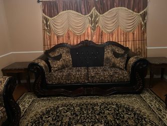 3 piece sofa set and 4 piece coffee table