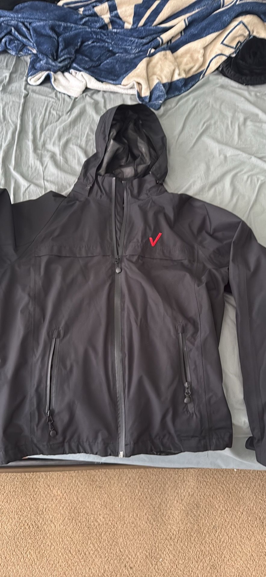 Port Authority Mens Black Torrent Waterproof Windbreaker Jacket