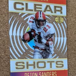 2021 Illusions Deion Sanders Clear Shots Clear Acetate