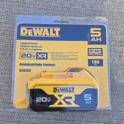 Dewalt 20v Battery 5.0 Ah XR Brand New 