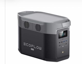 EcoFlow Battery Generator DELTA 2 Max Solar Generator, 2400W Output,2048Wh LFP Power Station for Home Backup Push-Button