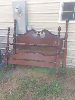 Antique Mahogany Bed