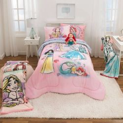 Disney Princesses Twin Comforter And Sheets 