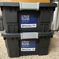 3-Month Survival Food Kits PLUS 72-hr Kit w/ Storage Kit ($175.00 EACH)