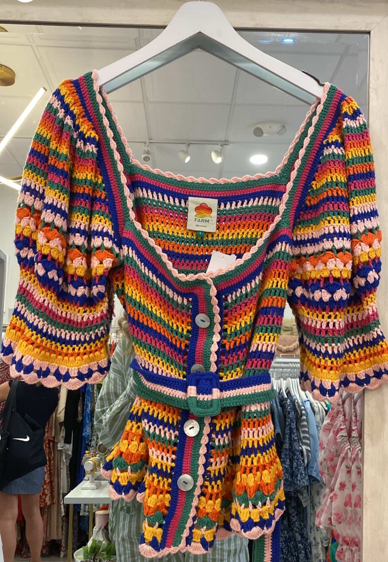 Farm Rio Crochet Blouse