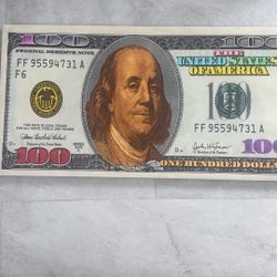 2x4 100 Bill Canvas poster