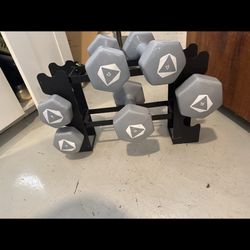 Dumbbells And Stand 
