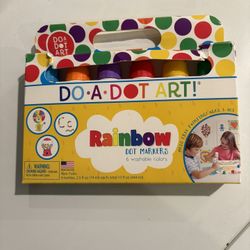 Rainbow Dot Markers - 6 Washable Colors