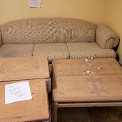 Sleeper Couch With End Tables