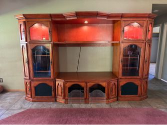Free Solid Wood Entertainment Center