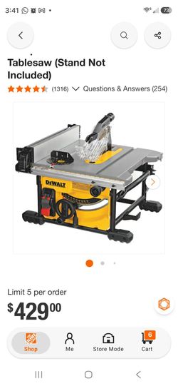 DeWalt Table Saw (Stand Not Included)