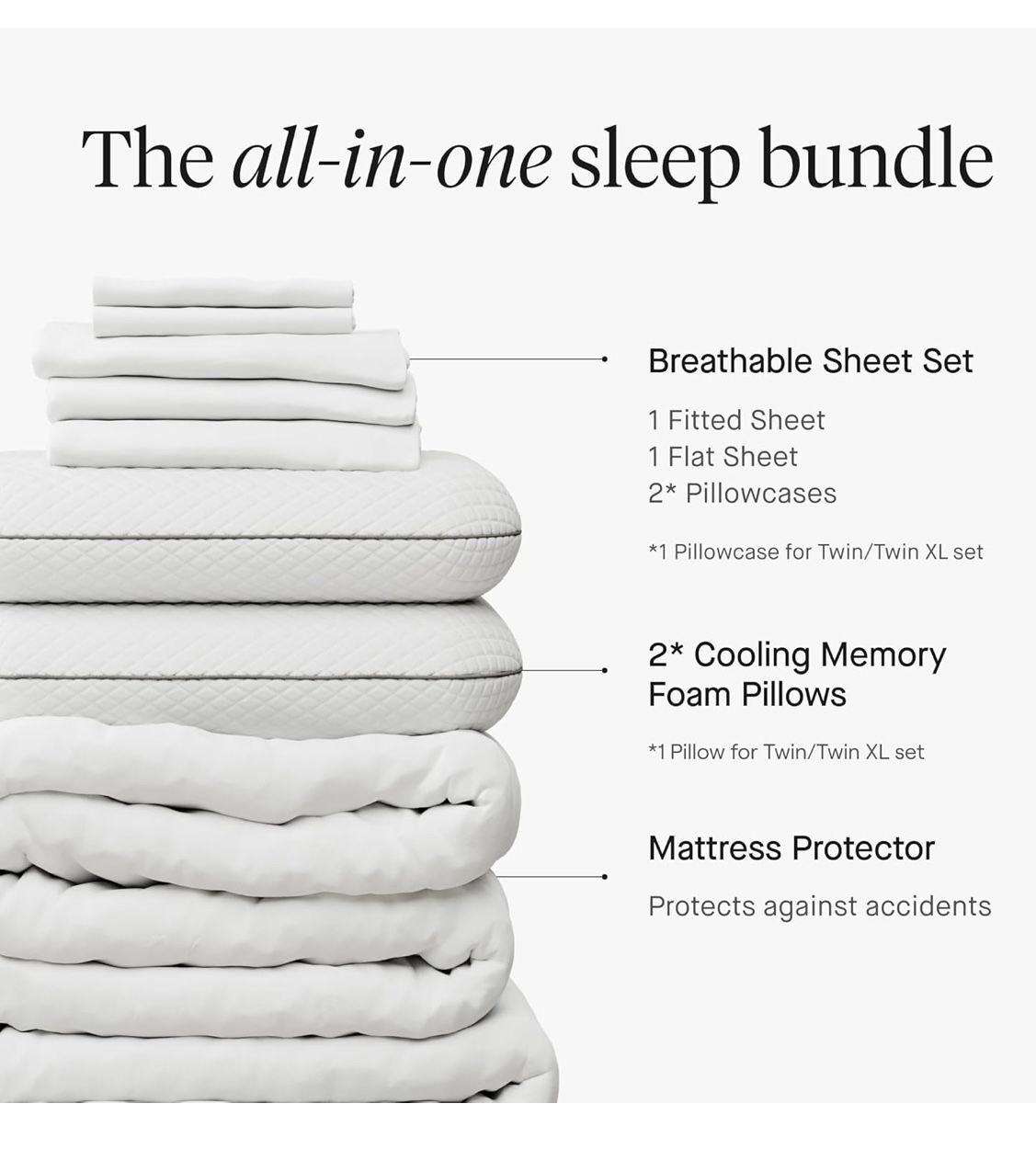 NECTAR RESIDENT SERENITY SLEEP BUNDLE TWIN