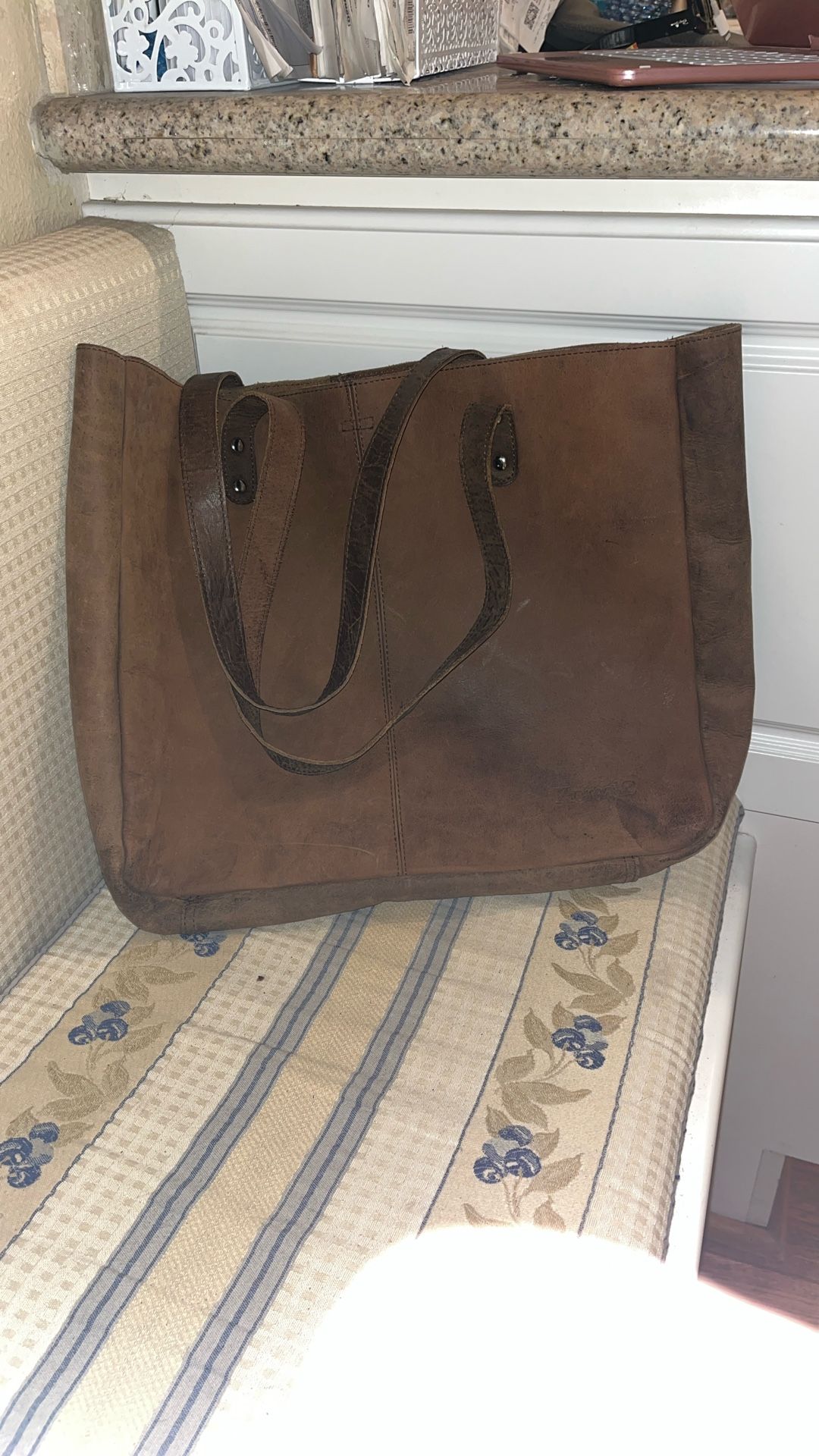 KomalC Leather Tote Bag for Women Purse Satchel Travel Bag shopping Carry Mes...