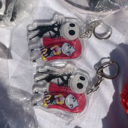 Jack And Sally Keychains $4 Each