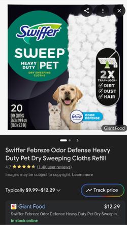 Swiffer Mop Heavy Duty Dry Cloths