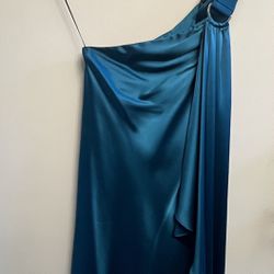 Woman's Dress ABS by Allen Schwartz 2 teal Goddess 