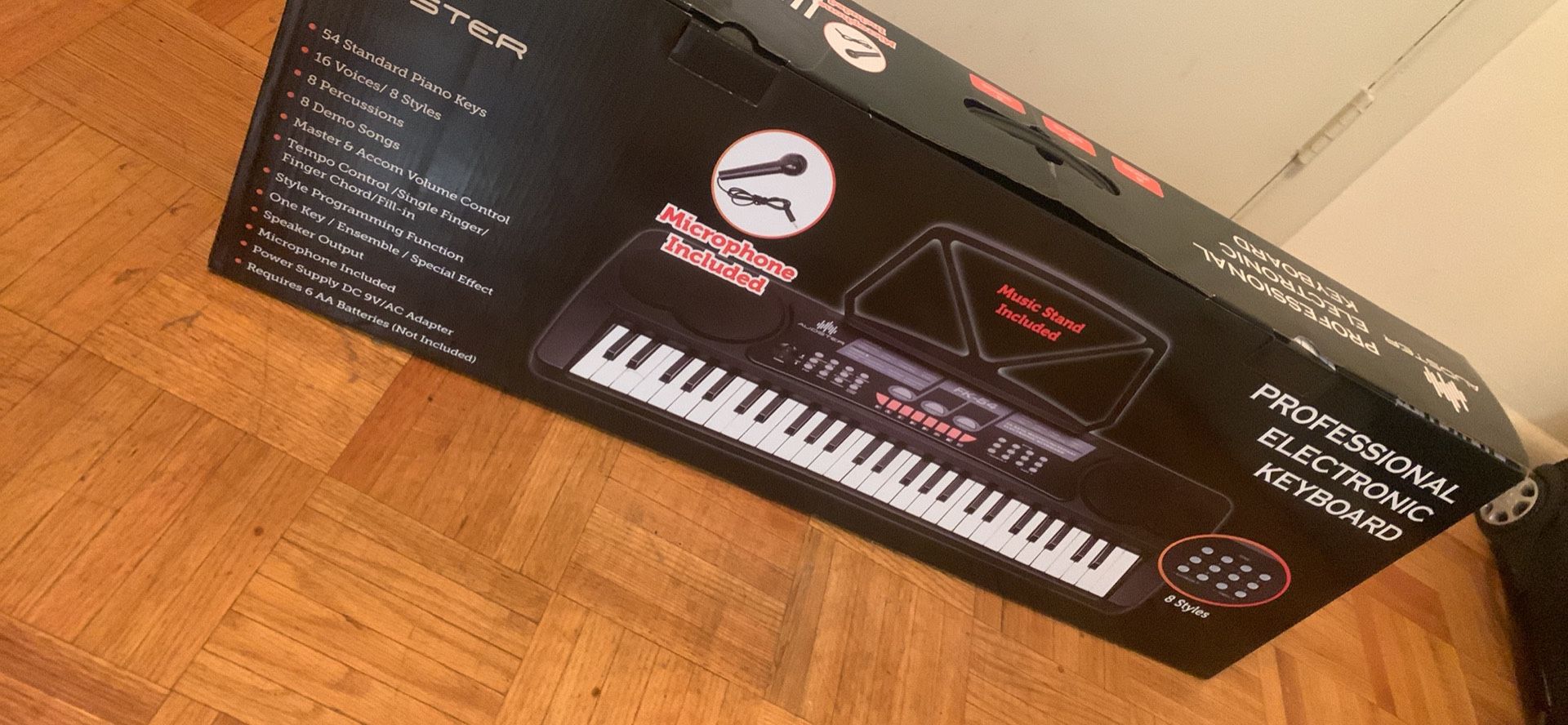 ELECTRIC KEYBOARD WITH MIC 