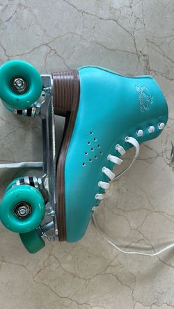 Teal Quad Roller Skate