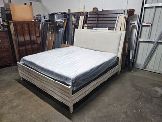 King bed and mattress