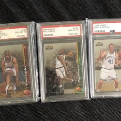 3 Psa 10 Fleer Finest Hall Of Famers 98 Draft 