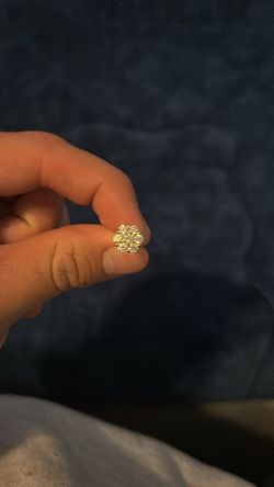 Moissanite Cluster Earrings