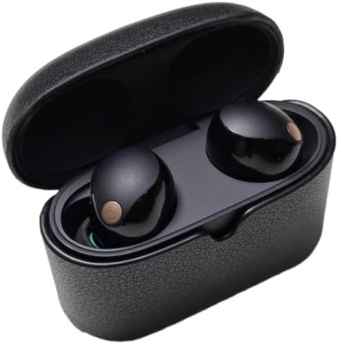 SOLYUJ Cover for Sony wf-1000xm5 Case,wf1000X M5 Leather Case Complete Protection Against Scratches, Bumps, Anti-Shock and Anti-Slip (Litchi Grain Sty