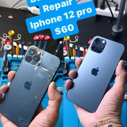 iPhone 12 Pro Back Glass Replacement $60