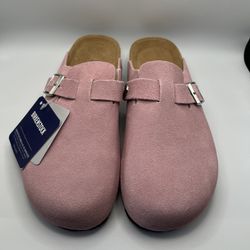 Pink birkenstocks