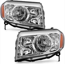 ACANII - For 2009-2011 Honda Pilot Factory Style Headlights Headlamps Assembly Pair Replacement Driver + Passenger Side