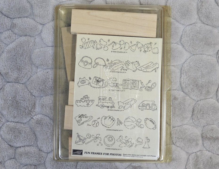 STAMPIN' UP! FUN FRAMES FOR PHOTOS - NEW UNMOUNTED SET