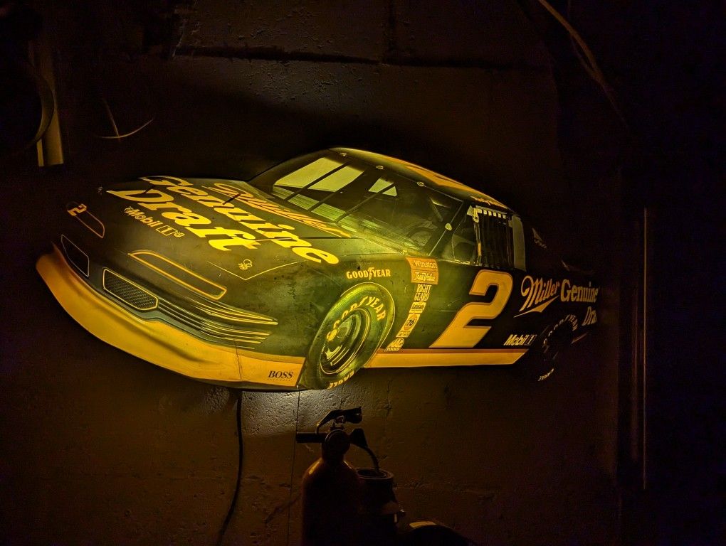 1997 Rusty Wallace 3D MGD Advertising Light