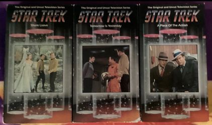 Star Trek The Original Series 3 VHS tapes bundle