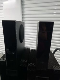 Sharp CP-SW600 3-Way Floor Speakers – 6Ω – Tested & Great Sound